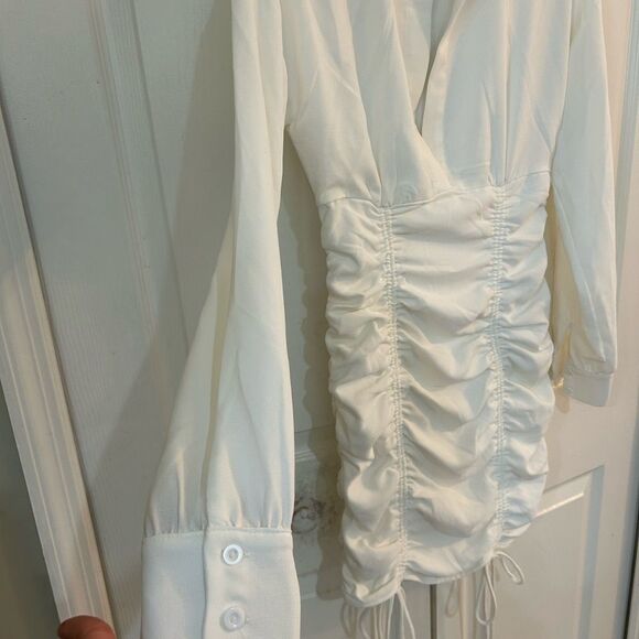 Forever 21 Collared Ruched Mini Dress - Picture 6 of 6